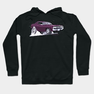 Purple car Hoodie